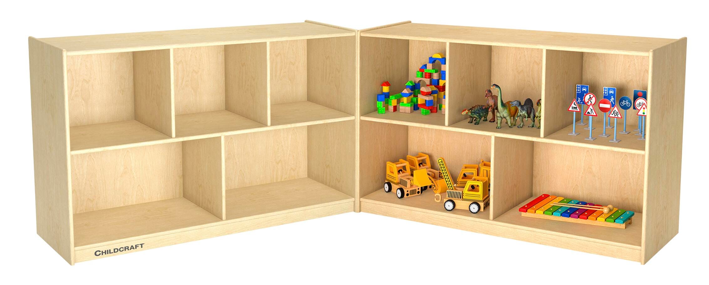 Childcraft Mobile Hide-Away Preschool Cabinet, 95-1/2 x 14-1/4 x 30 Inches, Item Number 204426